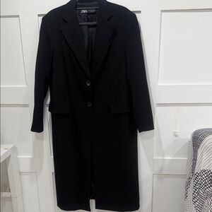 Zara Women's Classic Black Trench Blazer